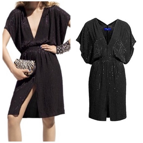 Jimmy Choo x H&M LIMITED EDITION Black Beaded Cocktail Dress Size 4 - Picture 1 of 10